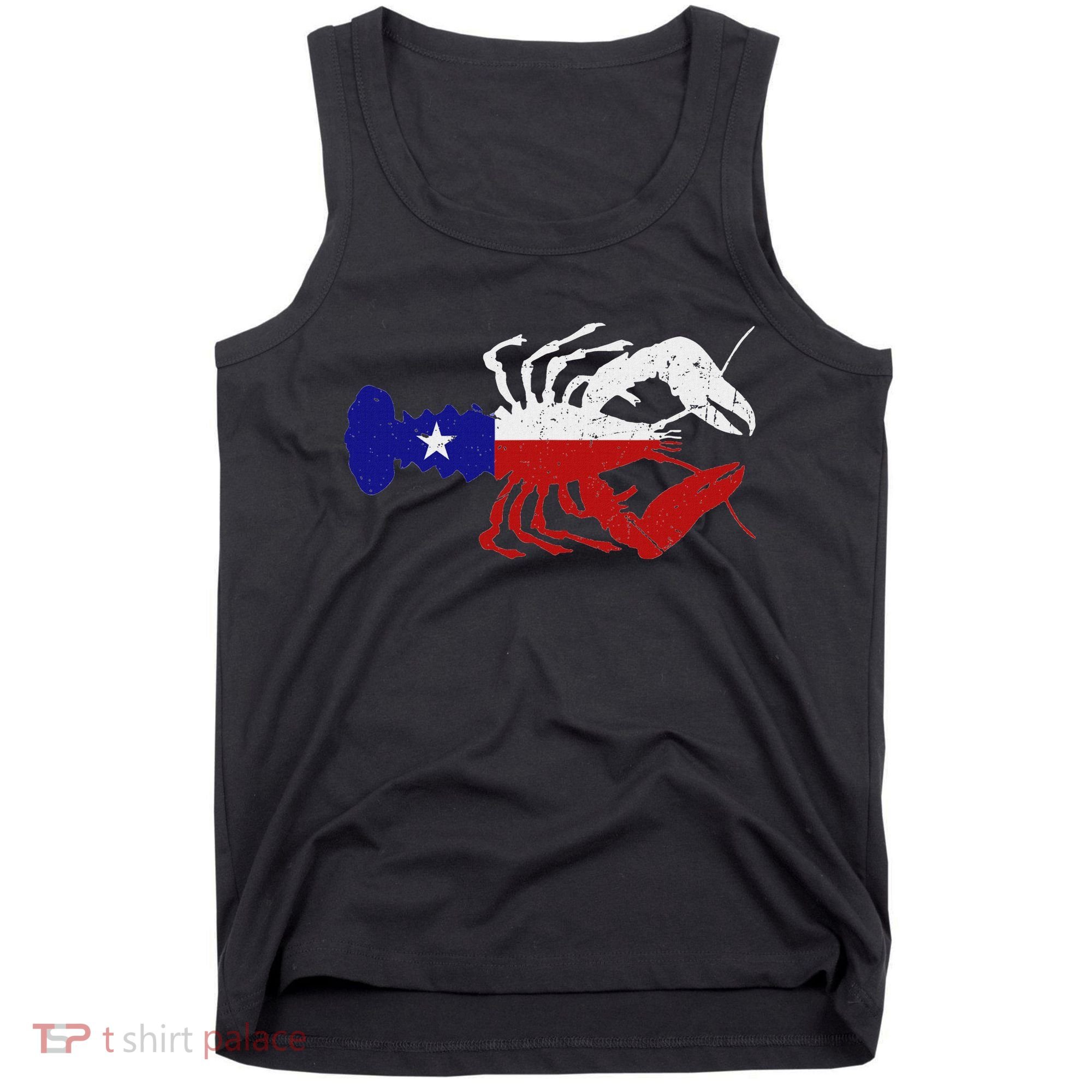 Crawfish Texas Seafood Shellfish Lone Star Southern Food Tank Top