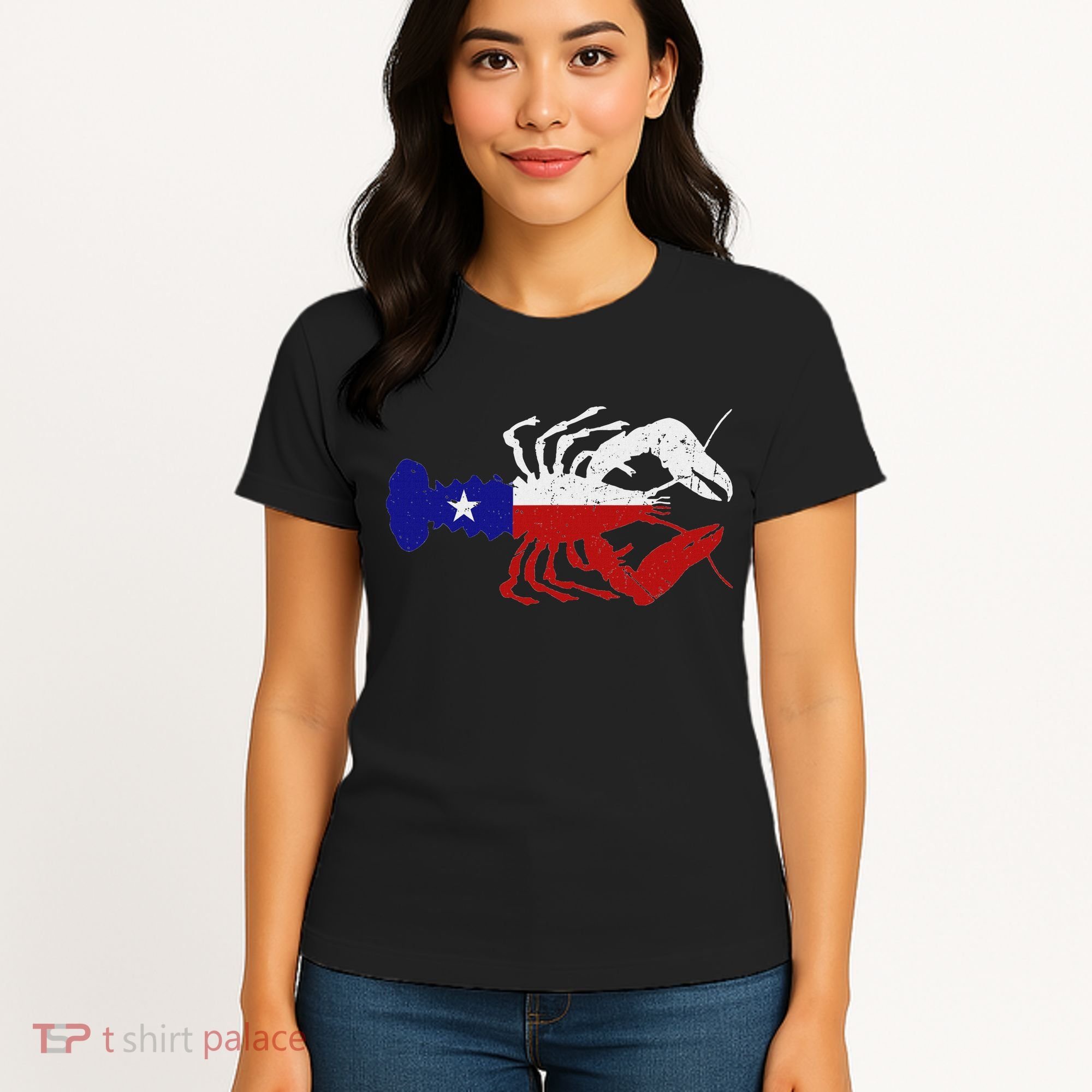 Crawfish Texas Seafood Shellfish Lone Star Southern Food Women's T-Shirt