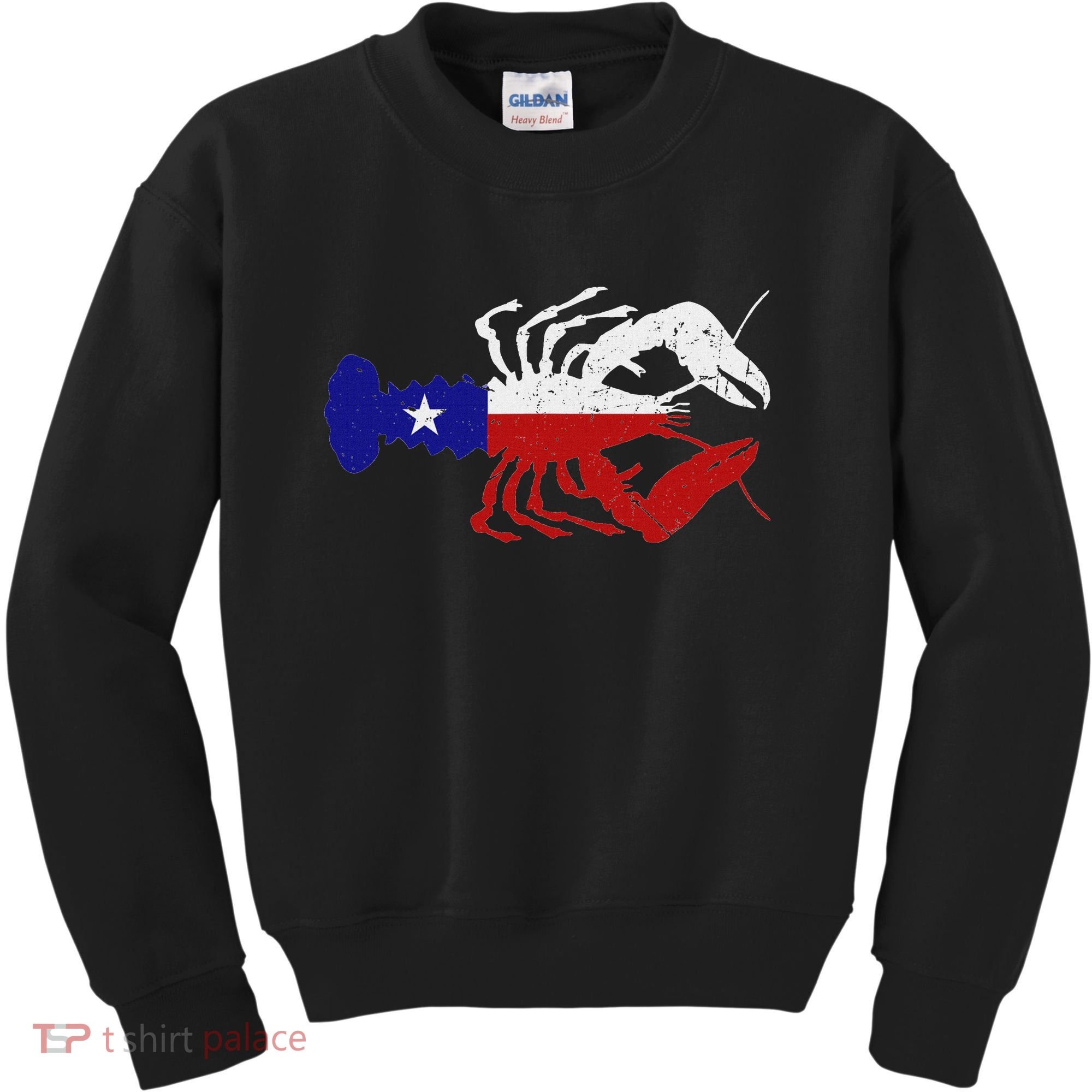 Crawfish Texas Seafood Shellfish Lone Star Southern Food Kids Sweatshirt