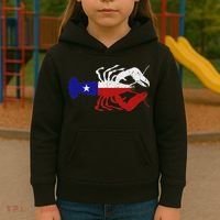 Crawfish Texas Seafood Shellfish Lone Star Southern Food Kids Hoodie thumb 3