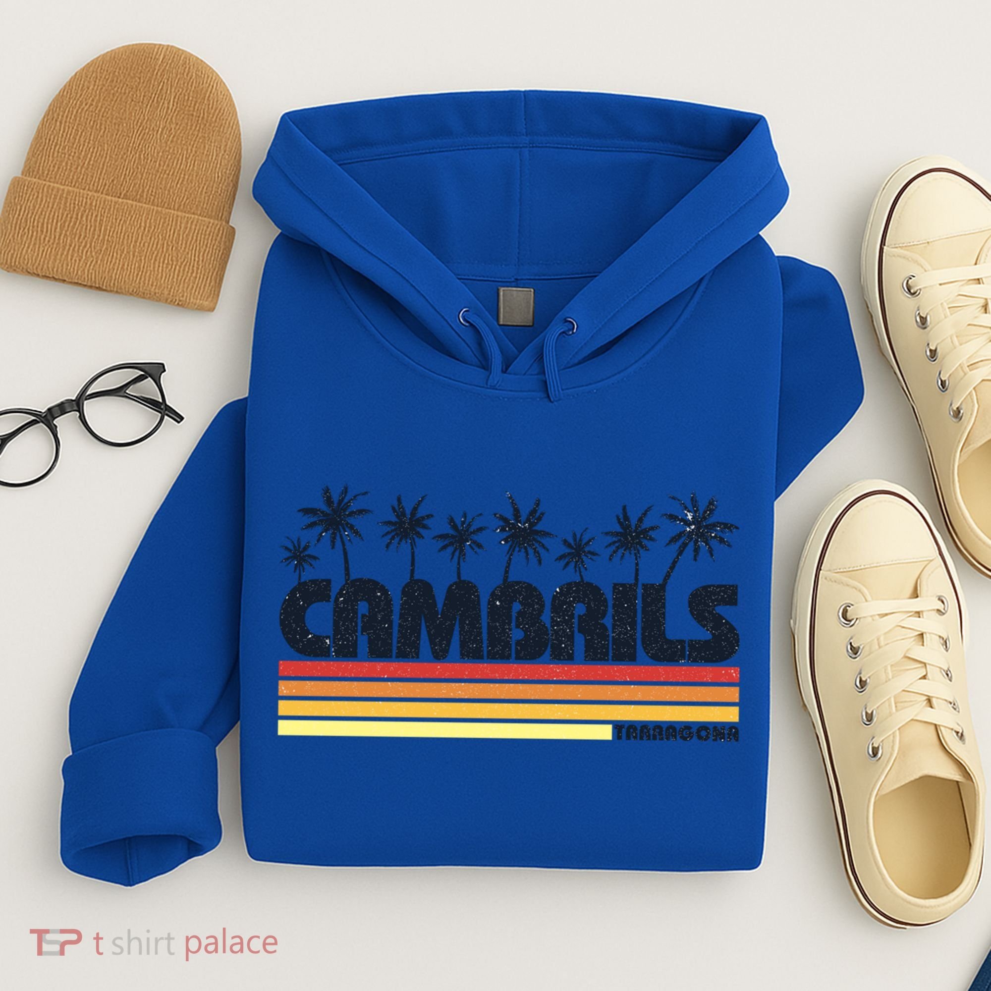 Cambrils Tarragona Spain Retro Tourism Great Gift Hoodie