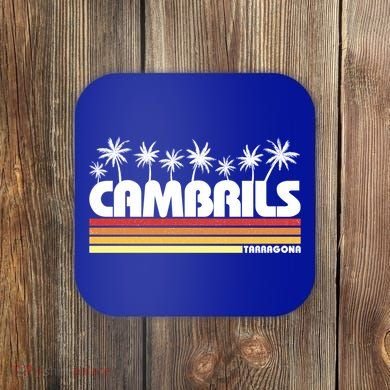 Cambrils Tarragona Spain Retro Tourism Great Gift Coaster