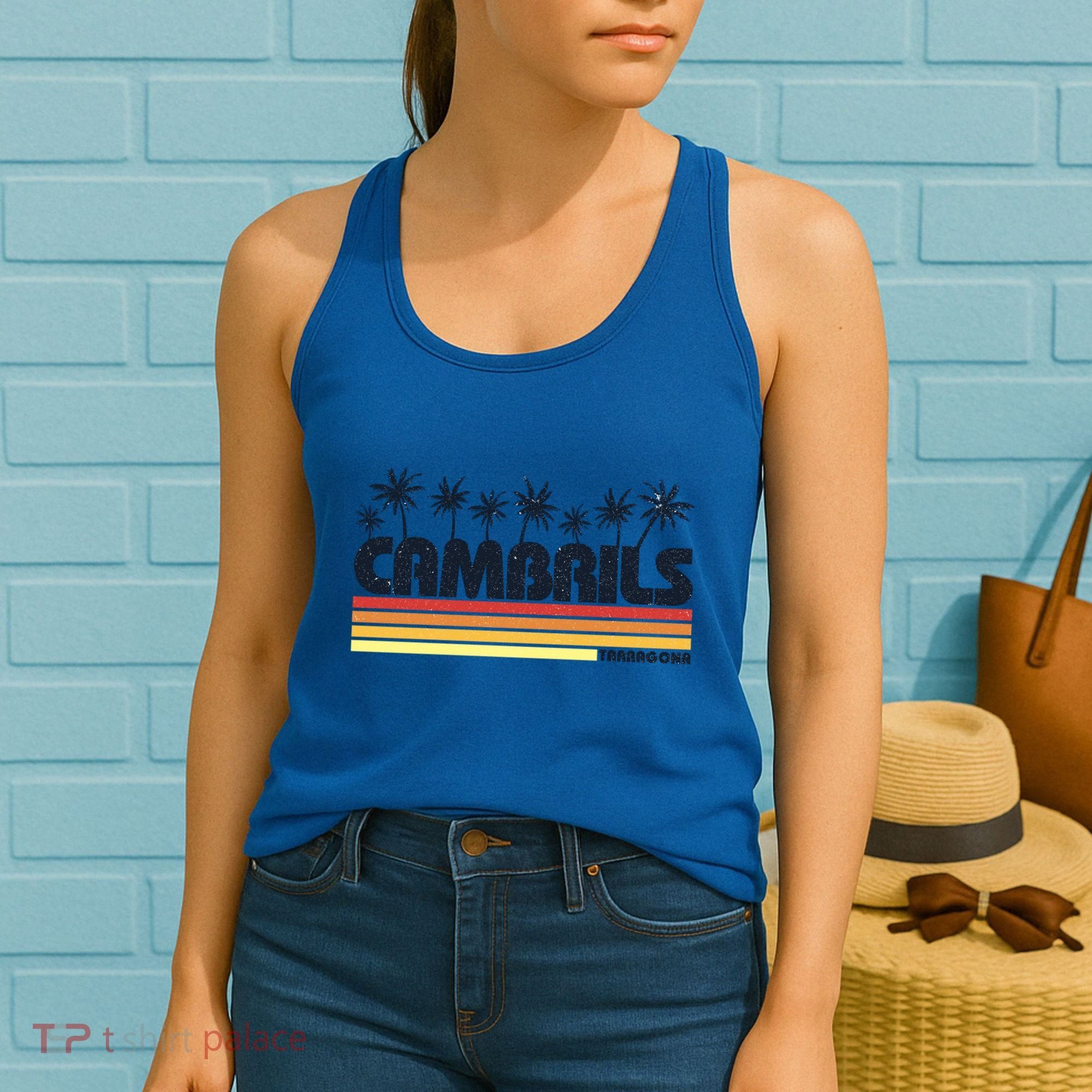 Cambrils Tarragona Spain Retro Tourism Great Gift Women's Tank Top