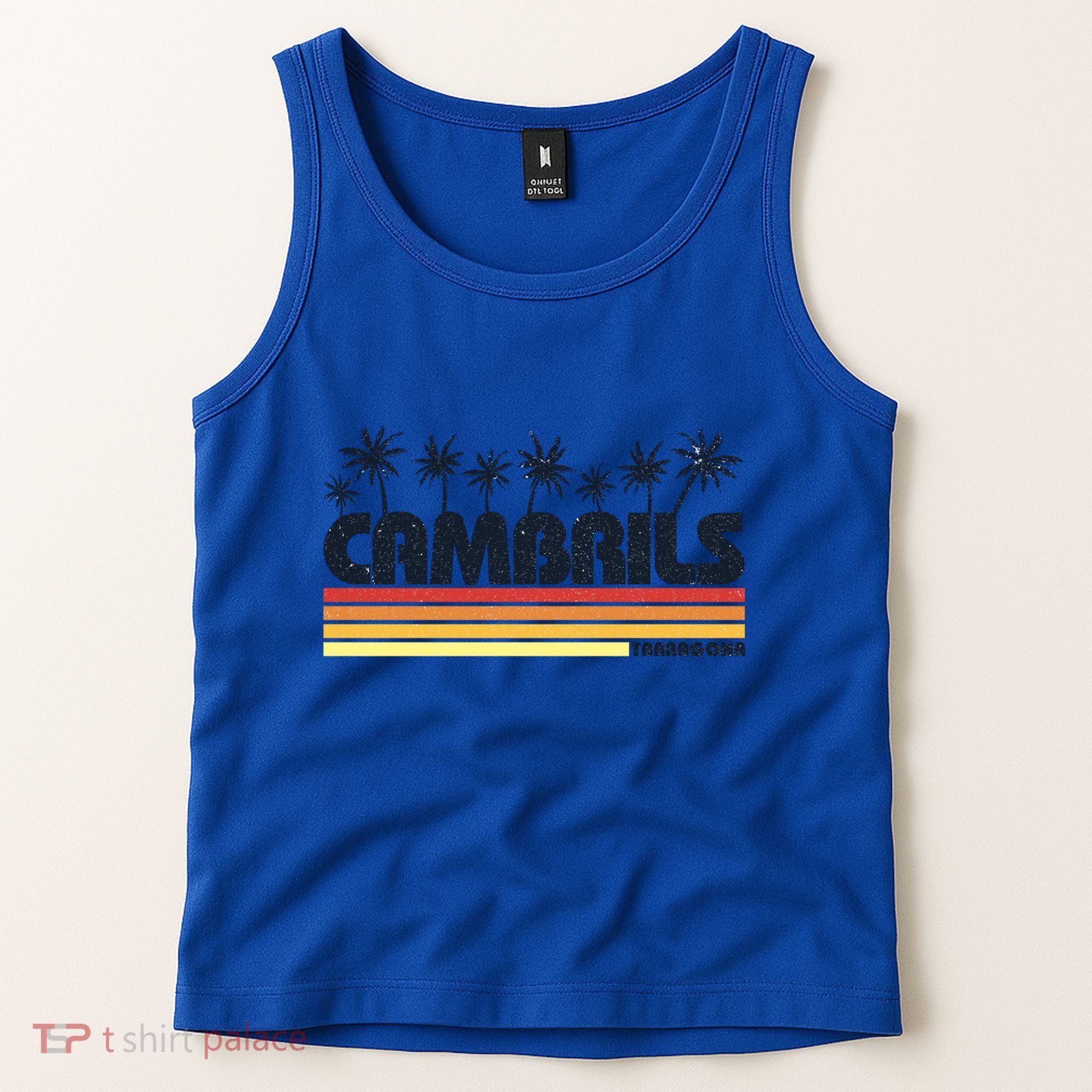 Cambrils Tarragona Spain Retro Tourism Great Gift Tank Top