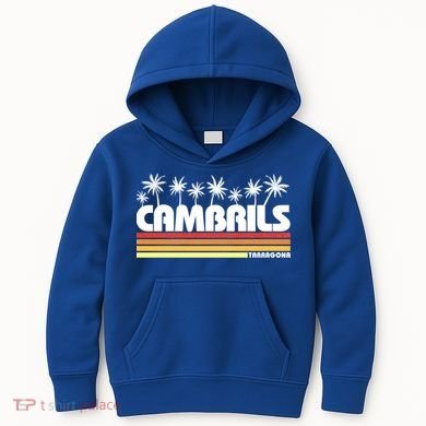 Cambrils Tarragona Spain Retro Tourism Great Gift Kids Hoodie