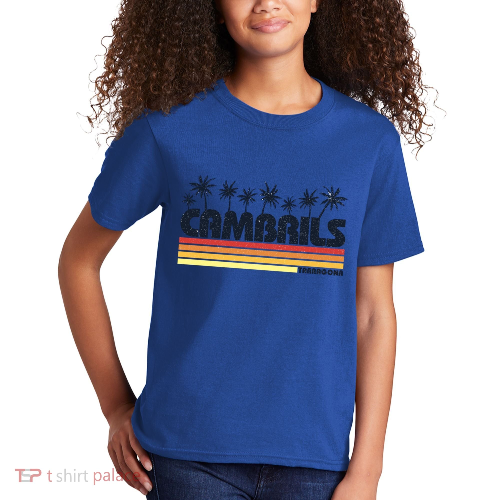 Cambrils Tarragona Spain Retro Tourism Great Gift Kids T-Shirt