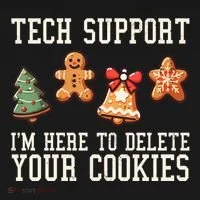Christmas Tech Support Here To Delete Cookies Funny Bucket Hat thumb 4