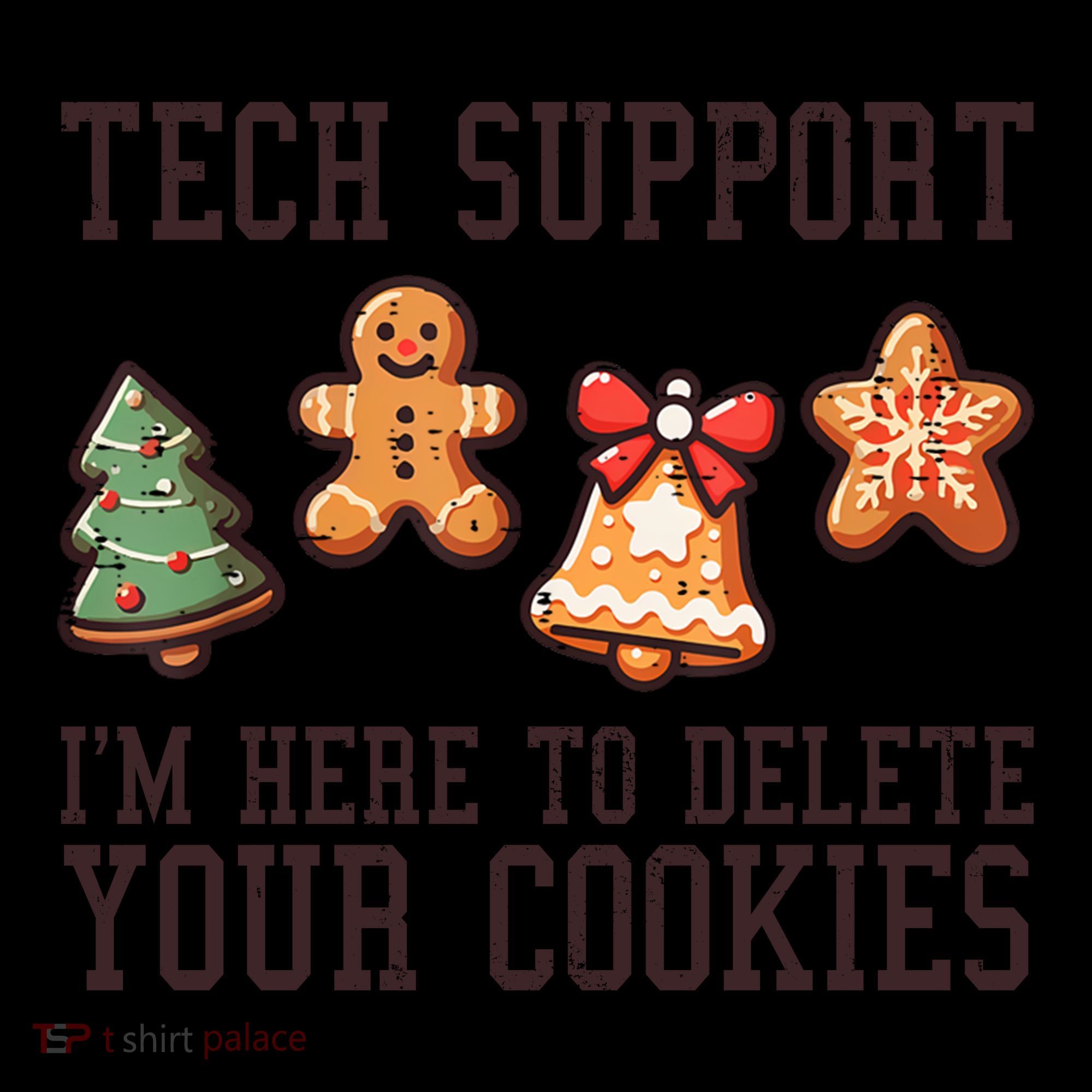 Christmas Tech Support Here To Delete Cookies Funny Coffee Mug