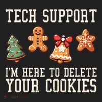 Christmas Tech Support Here To Delete Cookies Funny Beanie thumb 2