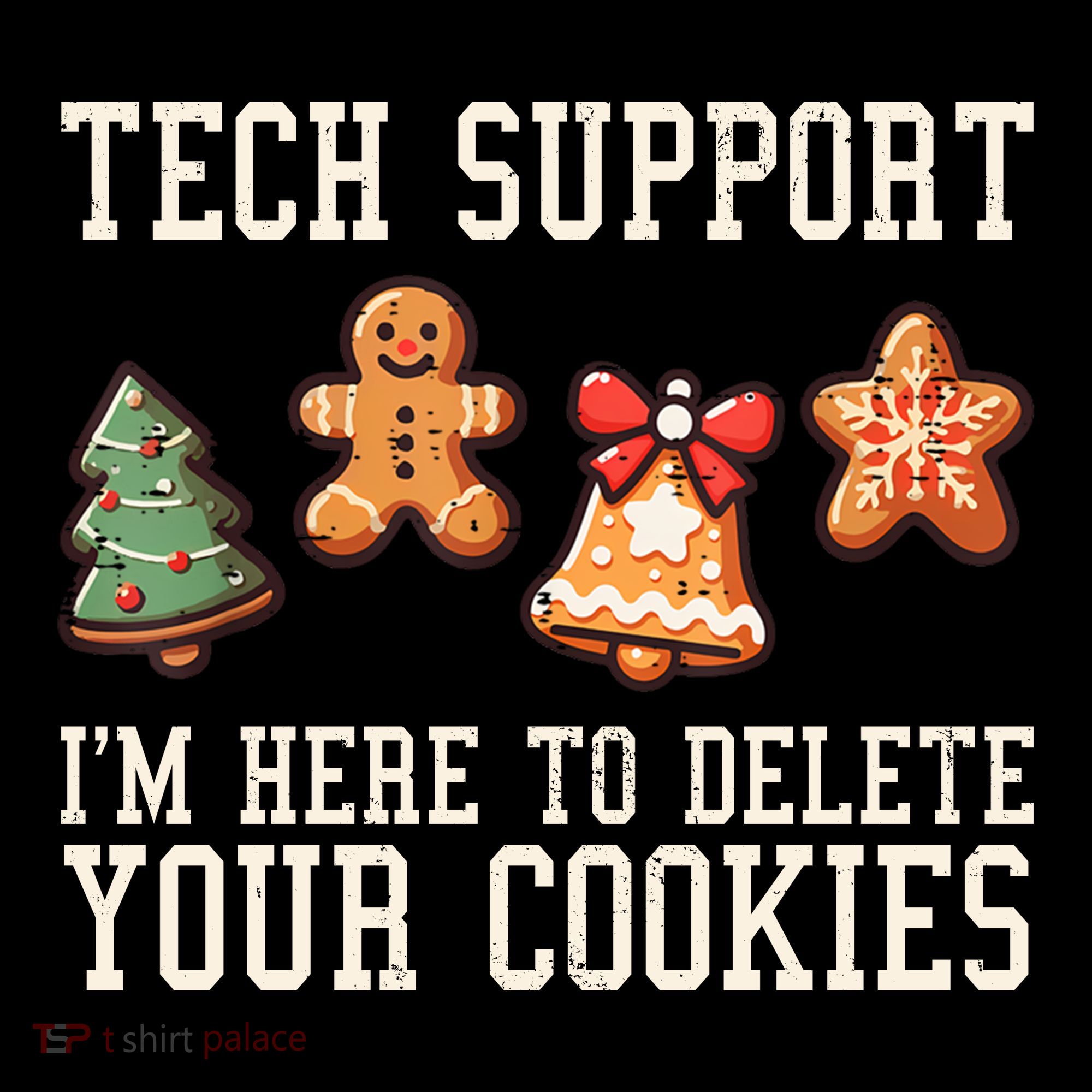 Christmas Tech Support Here To Delete Cookies Funny Women's Hoodie