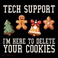 Christmas Tech Support Here To Delete Cookies Funny Visor thumb 3