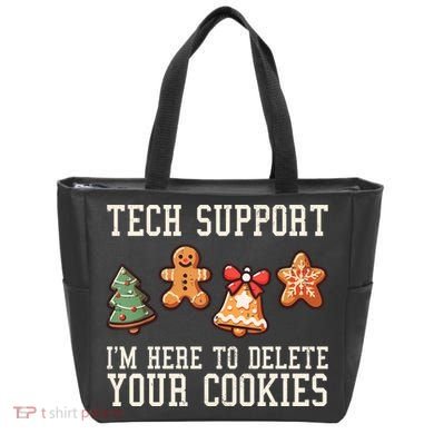 Christmas Tech Support Here To Delete Cookies Funny Tote Bag