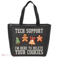Christmas Tech Support Here To Delete Cookies Funny Tote Bag thumb 0