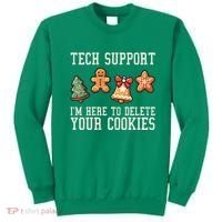 Christmas Tech Support Here To Delete Cookies Funny Sweatshirt thumb 0