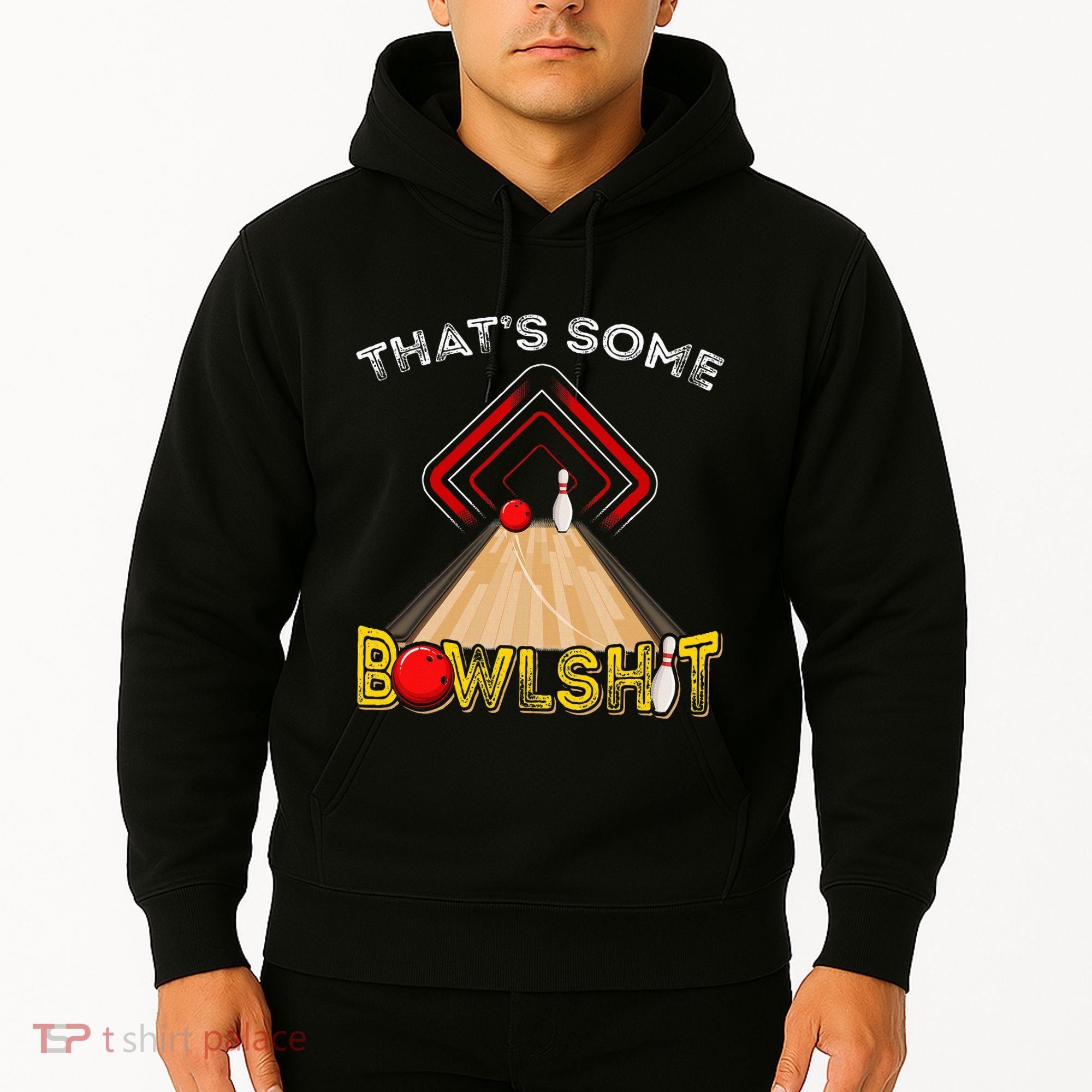 Cool ThatS Some Bowlshit Funny Bowling Hoodie