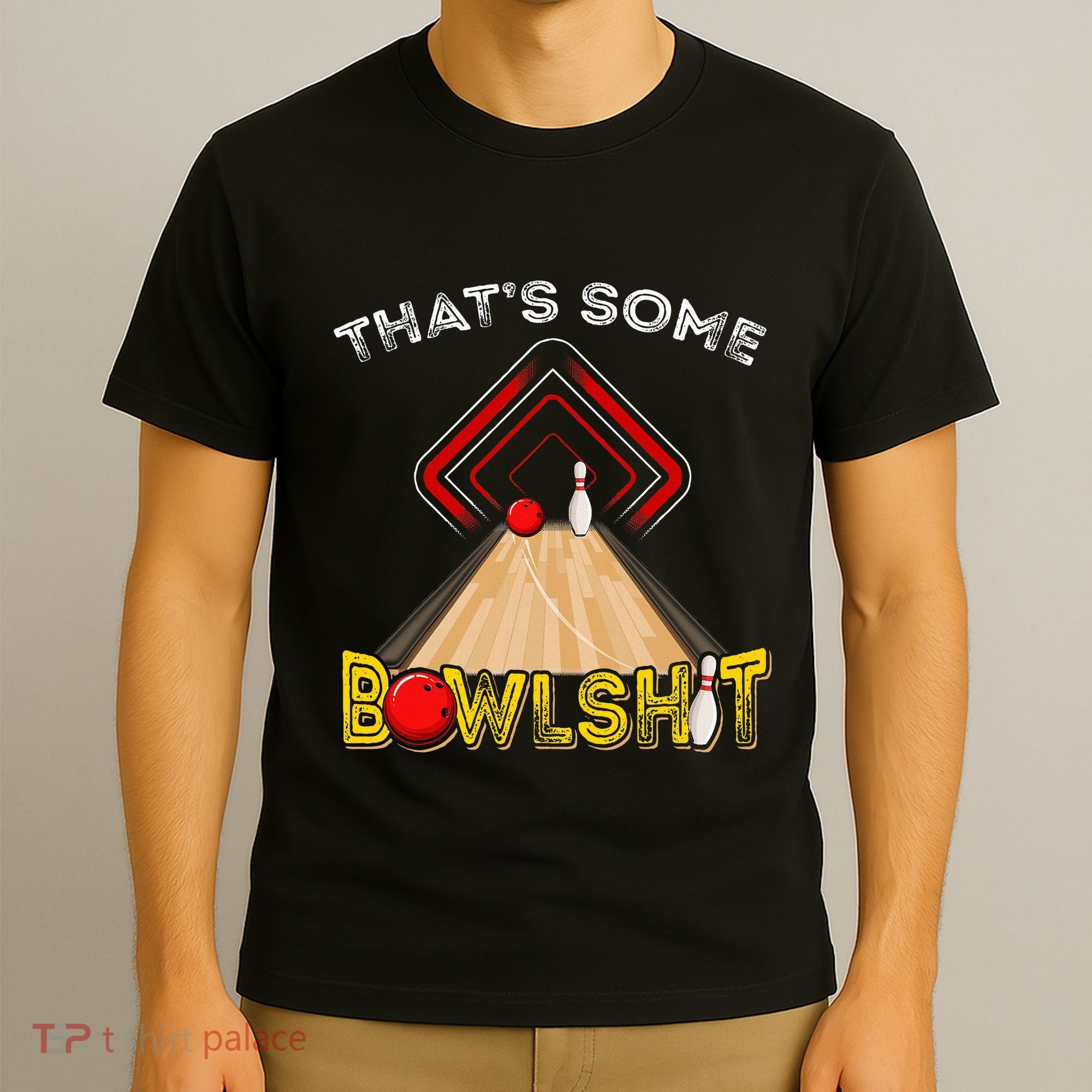 Cool ThatS Some Bowlshit Funny Bowling T-Shirt