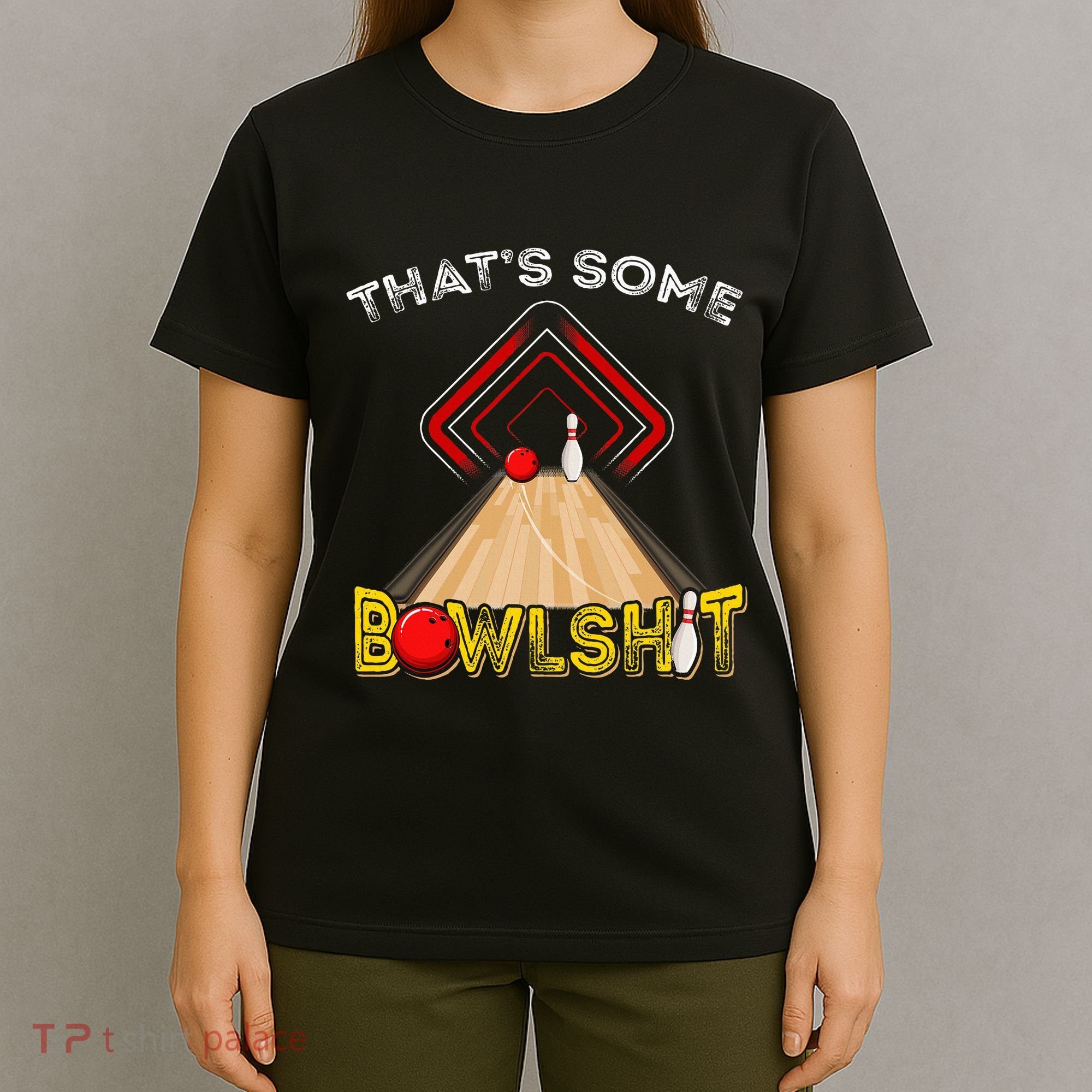 Cool ThatS Some Bowlshit Funny Bowling T-Shirt