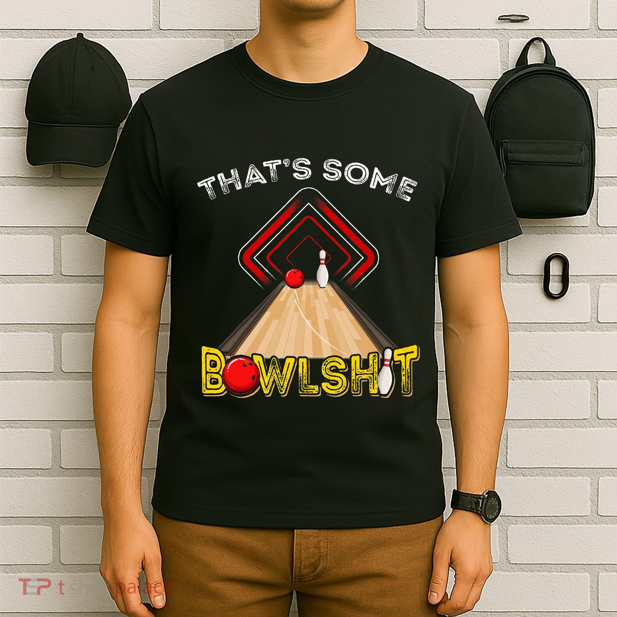 Cool ThatS Some Bowlshit Funny Bowling T-Shirt