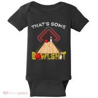 Cool ThatS Some Bowlshit Funny Bowling Baby Bodysuit thumb 0