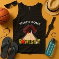 Cool ThatS Some Bowlshit Funny Bowling Tank Top thumb 4