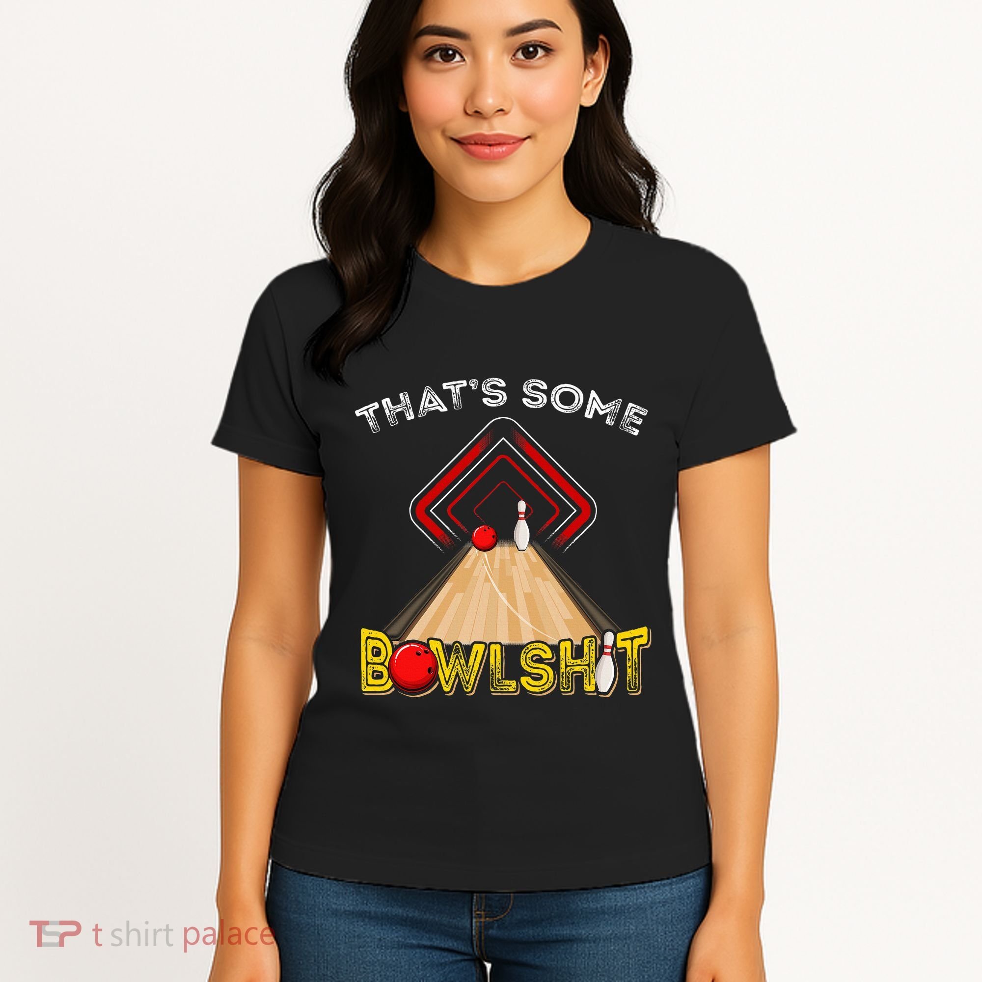 Cool ThatS Some Bowlshit Funny Bowling Women's T-Shirt