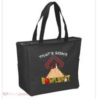 Cool ThatS Some Bowlshit Funny Bowling Tote Bag thumb 2