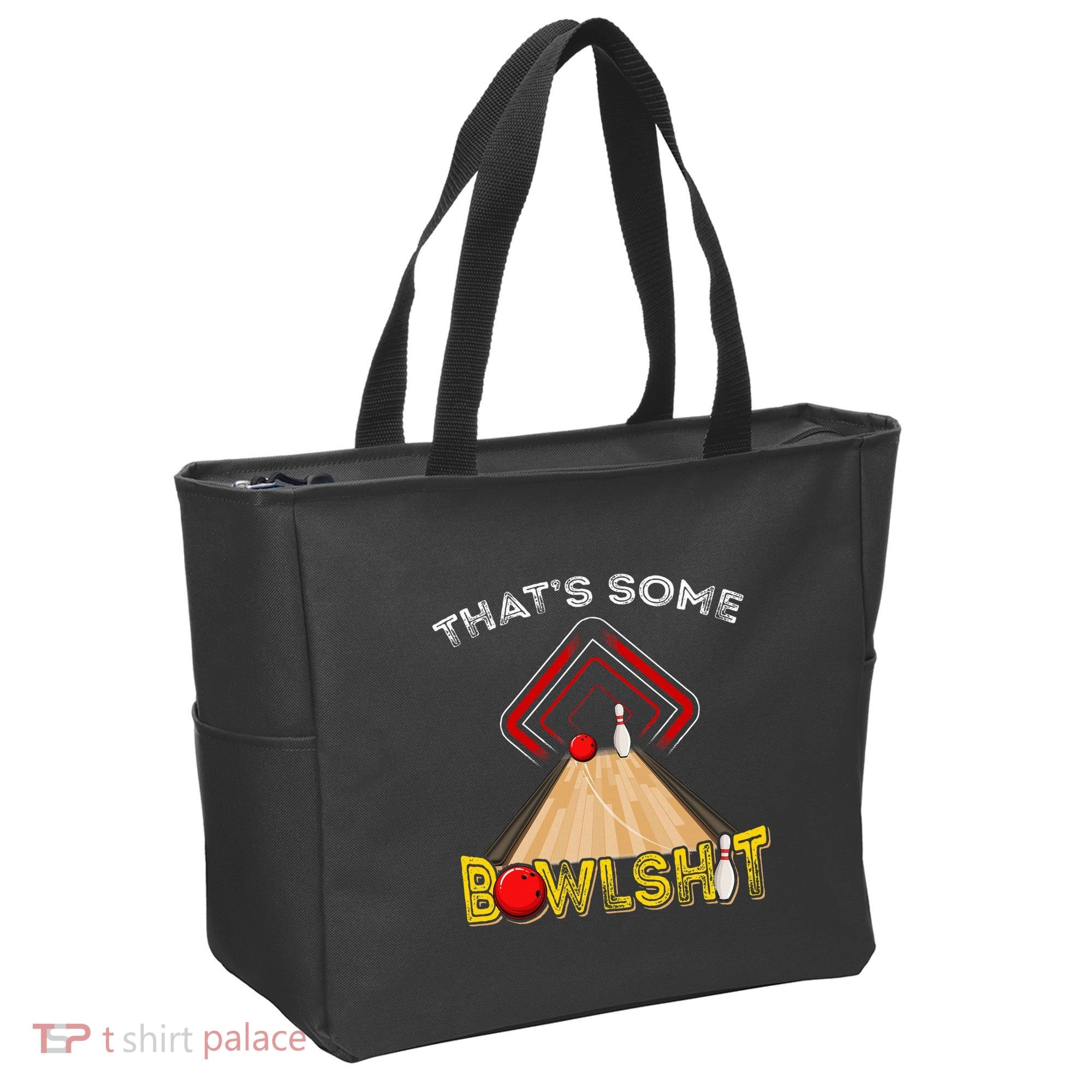 Cool ThatS Some Bowlshit Funny Bowling Tote Bag