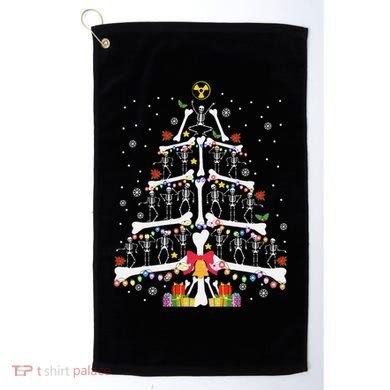 Christmas Tree Skeleton Xmas Radiology Xray Technologist Golf Towel