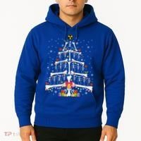 Christmas Tree Skeleton Xmas Radiology Xray Technologist Hoodie thumb 2