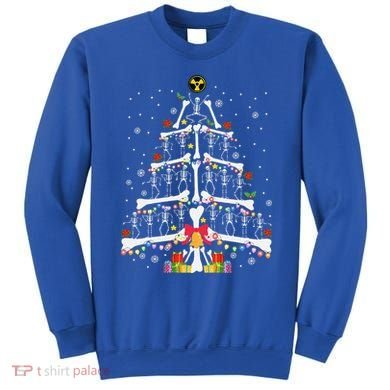 Christmas Tree Skeleton Xmas Radiology Xray Technologist Sweatshirt