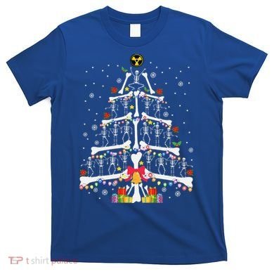 Christmas Tree Skeleton Xmas Radiology Xray Technologist T-Shirt