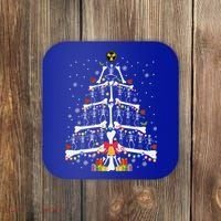 Christmas Tree Skeleton Xmas Radiology Xray Technologist Coaster thumb 0