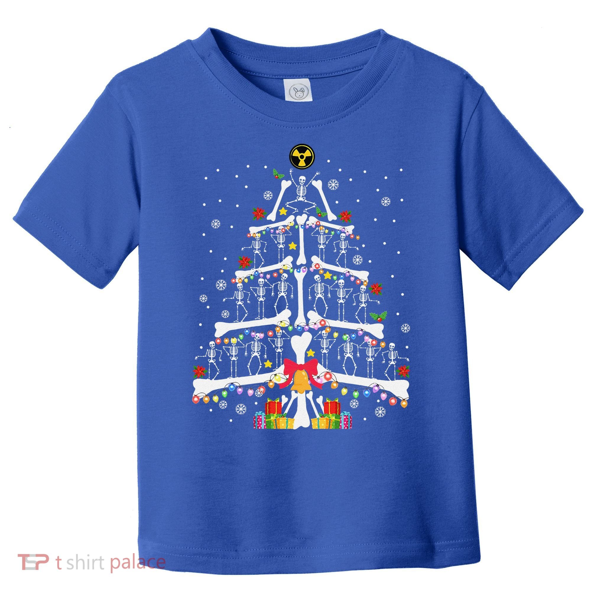 Christmas Tree Skeleton Xmas Radiology Xray Technologist Toddler T-Shirt