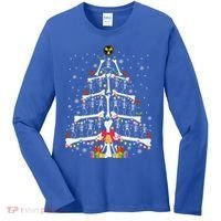 Christmas Tree Skeleton Xmas Radiology Xray Technologist Women's Long Sleeve Shirt thumb 0