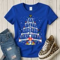 Christmas Tree Skeleton Xmas Radiology Xray Technologist Women's T-Shirt thumb 3