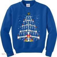 Christmas Tree Skeleton Xmas Radiology Xray Technologist Kids Sweatshirt thumb 0