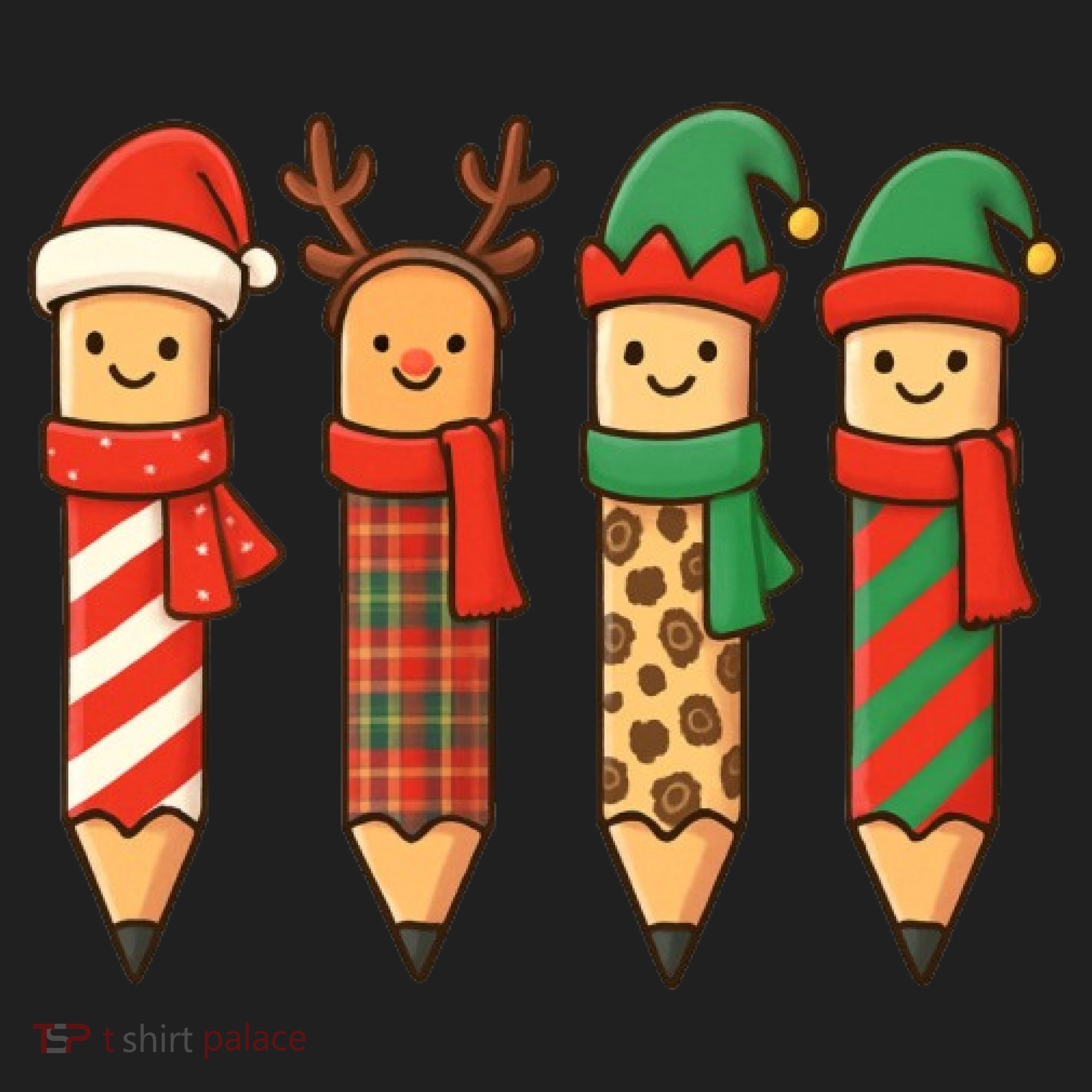 Coquette Teacher Students Christmas Pencils Festive Women's Sweatshirt