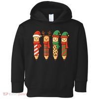 Coquette Teacher Students Christmas Pencils Festive Toddler Hoodie thumb 0