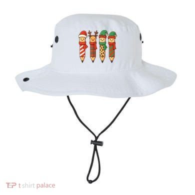 Coquette Teacher Students Christmas Pencils Festive Bucket Hat