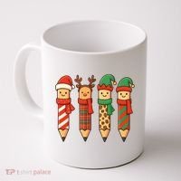 Coquette Teacher Students Christmas Pencils Festive Coffee Mug thumb 0