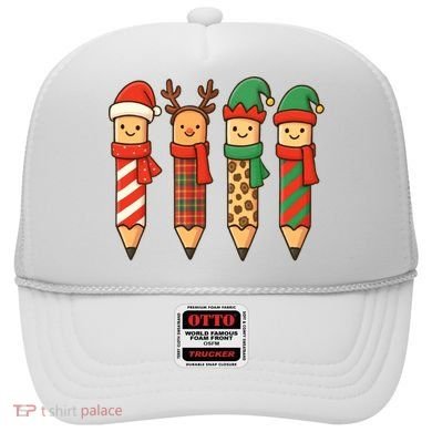 Coquette Teacher Students Christmas Pencils Festive Hat