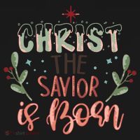 Christ The Savior Is Born Christian Retro Christmas Religious Graphic Plus Size Women's Hoodie thumb 2