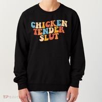 Chicken Tender Slut Retro Funny Women's Sweatshirt thumb 0