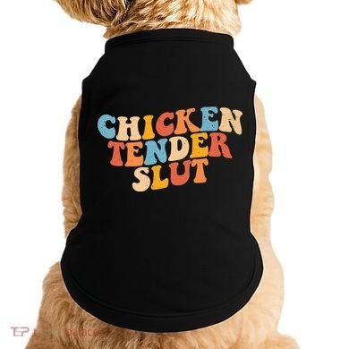 Chicken Tender Slut Retro Funny Doggie Tank