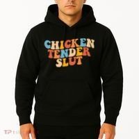 Chicken Tender Slut Retro Funny Hoodie thumb 2