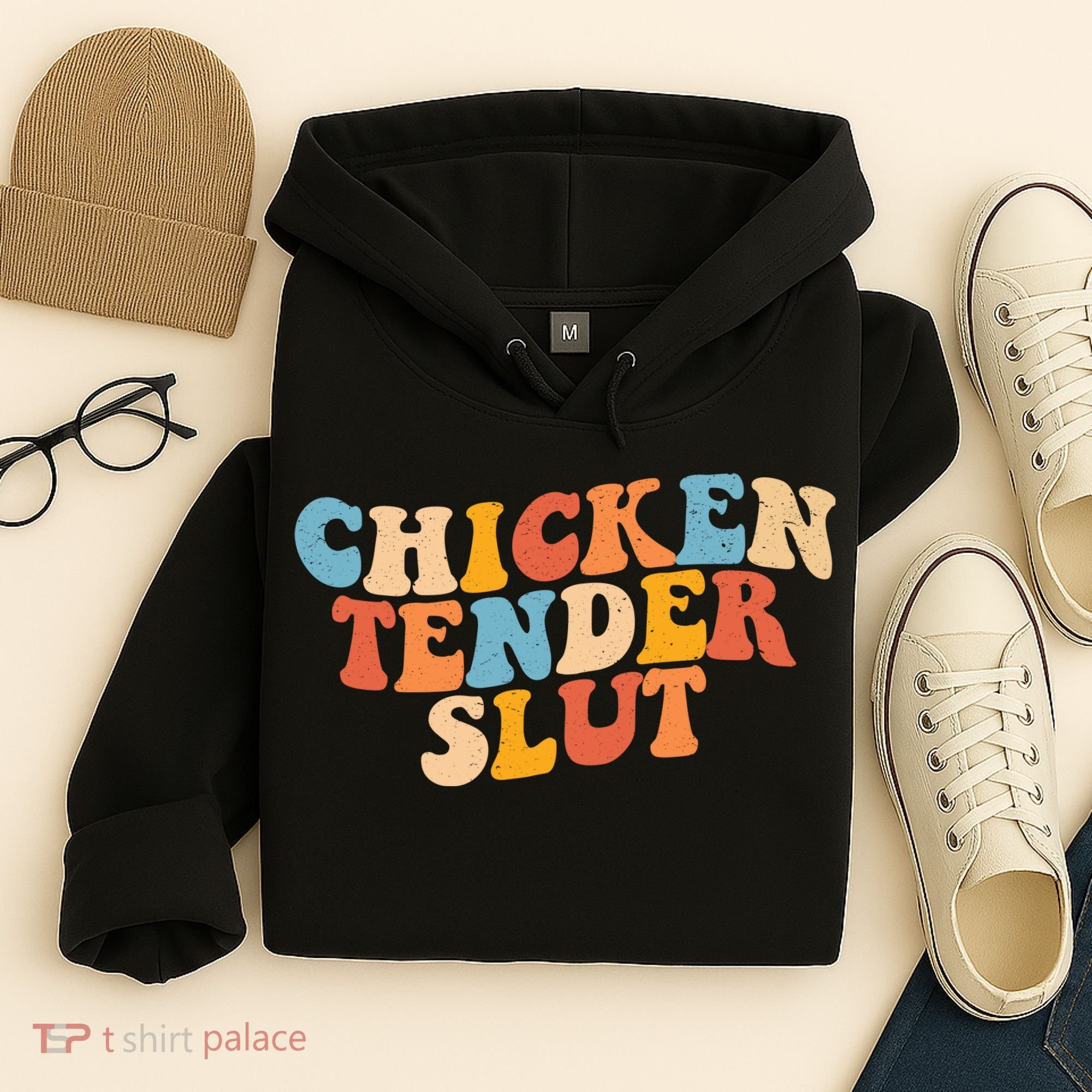 Chicken Tender Slut Retro Funny Hoodie