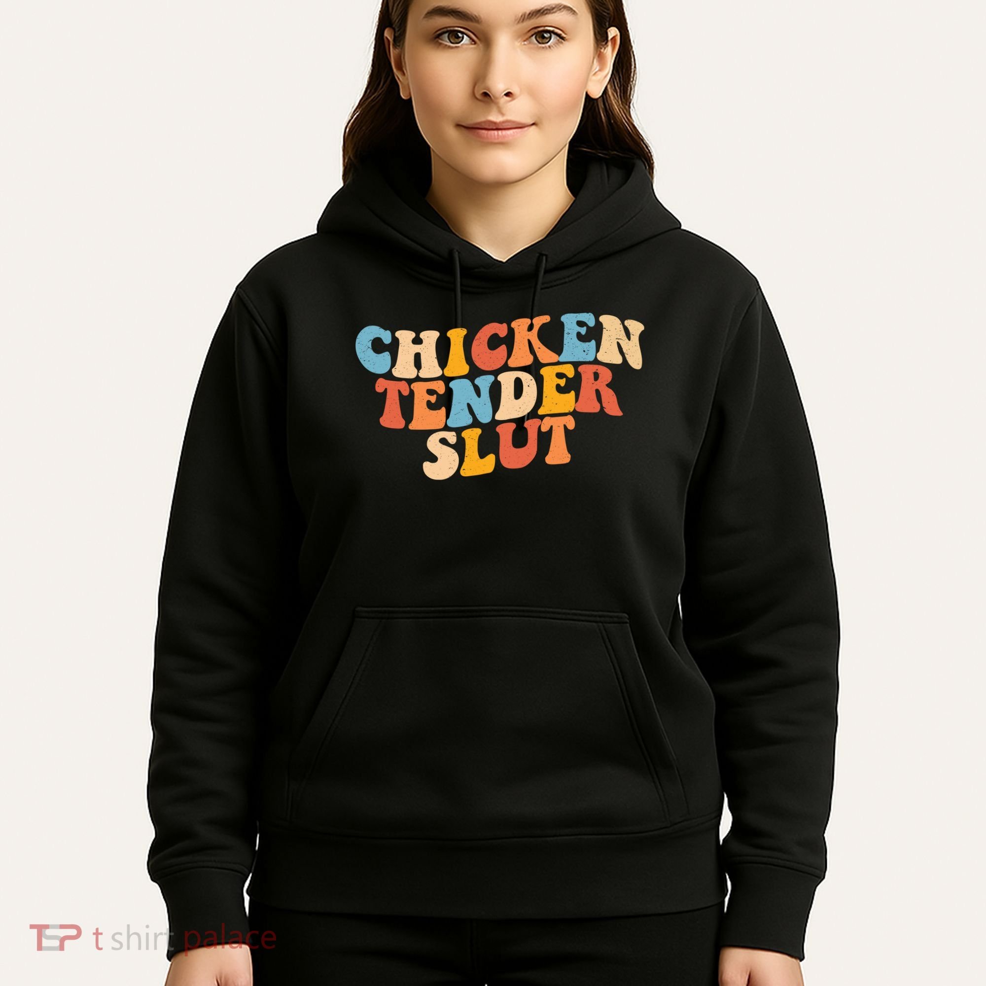 Chicken Tender Slut Retro Funny Hoodie