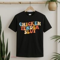 Chicken Tender Slut Retro Funny T-Shirt thumb 2