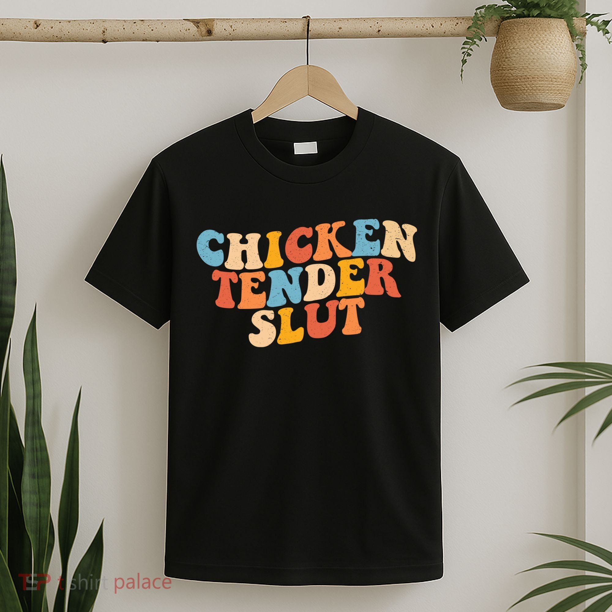 Chicken Tender Slut Retro Funny T-Shirt