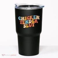 Chicken Tender Slut Retro Funny Tumbler thumb 0